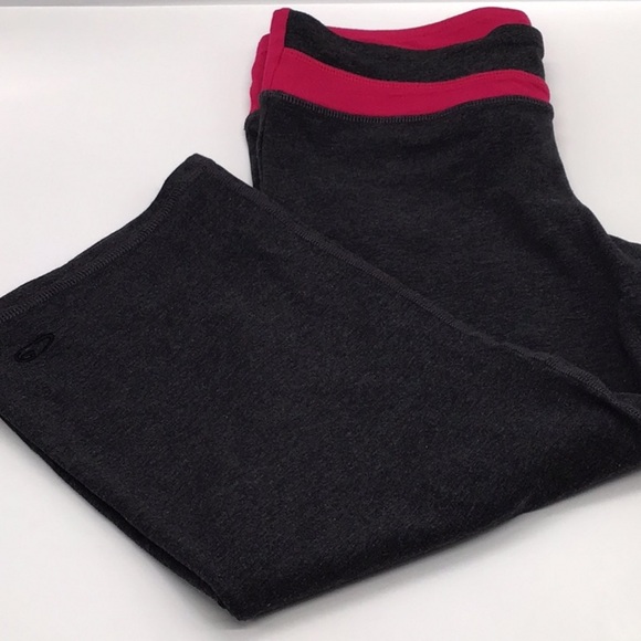 🌼3/$12🌼 BUNDLE DEAL! C9 By Champion Gray Capri/Pink Wide Leg Active Pant - Picture 1 of 10